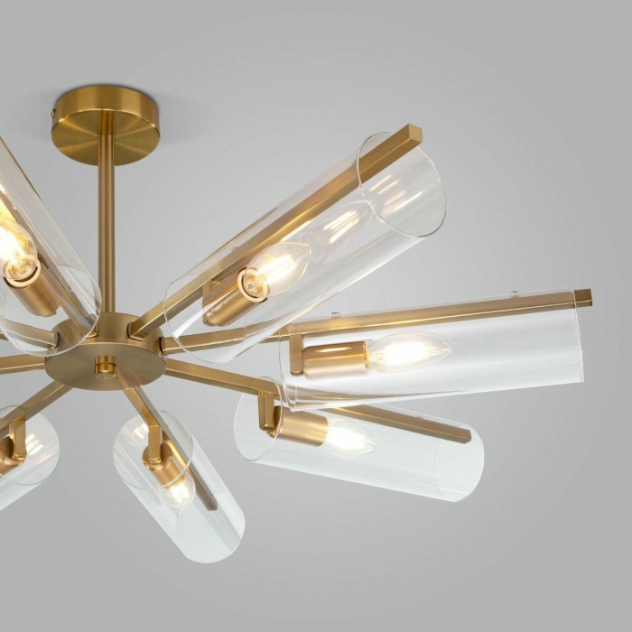 Потолочная люстра Eurosvet Trompeta 70144/8 латунь