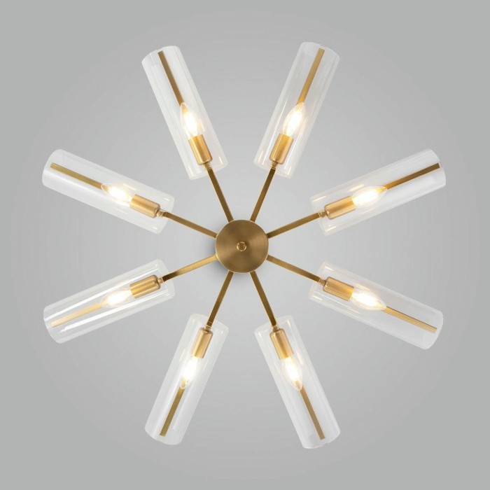 Потолочная люстра Eurosvet Trompeta 70144/8 латунь