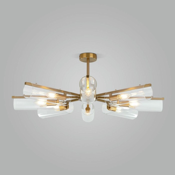 Потолочная люстра Eurosvet Trompeta 70144/8 латунь