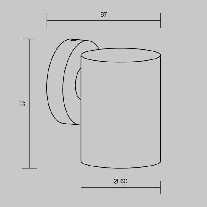 Бра Maytoni Outdoor O493WL-01B