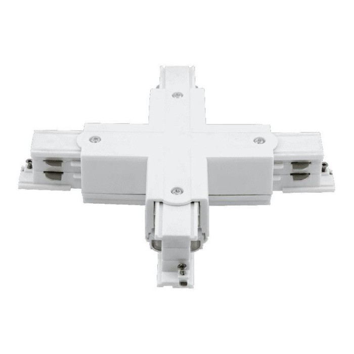 Коннектор X-образный трехфазный DesignLed CN-3F-X-WH 005447