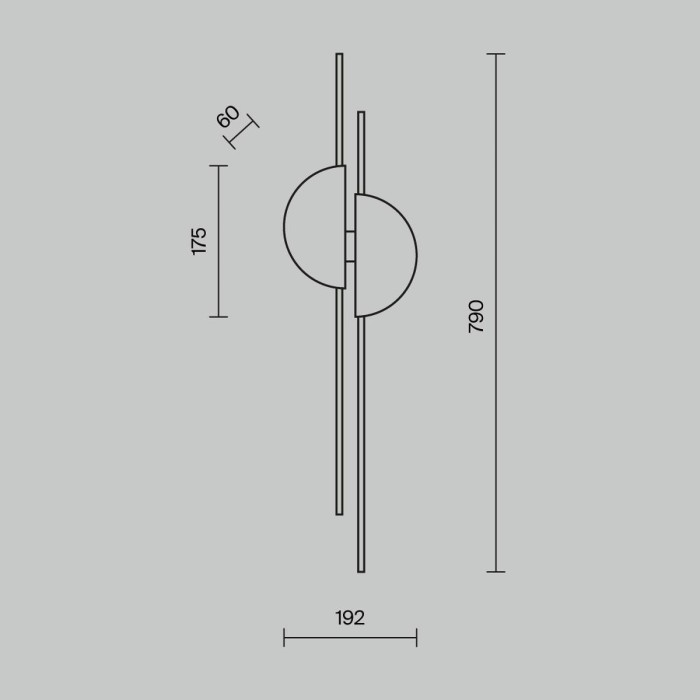 Настенный светодиодный светильник Maytoni Skyline MOD179WL-L22W4K