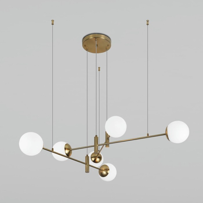 Подвесная люстра Eurosvet Planet 70146/6 латунь Smart