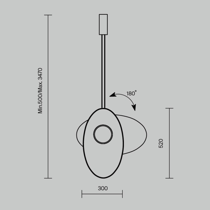 Подвесной светодиодный светильник Maytoni Modern Evolution MOD396PL-L10W3K