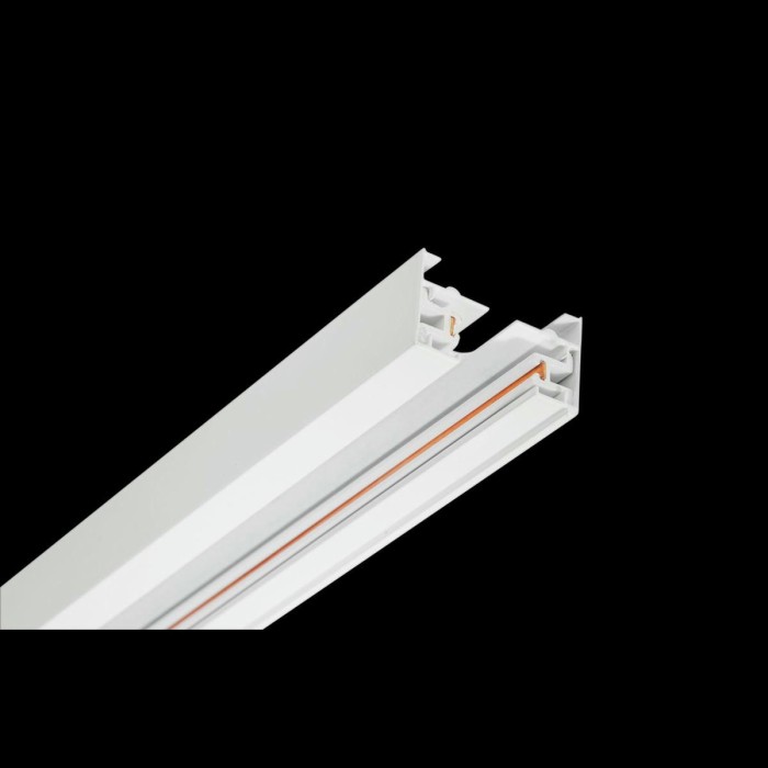 Шинопровод однофазный с питанием и заглушкой Crystal Lux CLT 0.11 01 L2000 WH