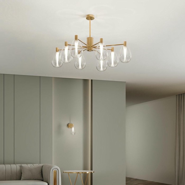 Потолочная люстра Eurosvet Magma 60175/8 латунь