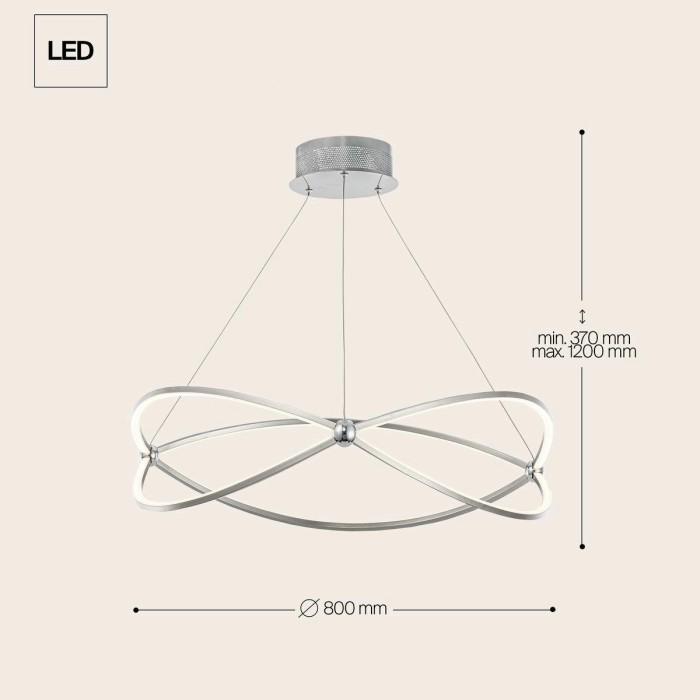 Подвесной светодиодный светильник Maytoni Weave MOD062PL-L56CH3K