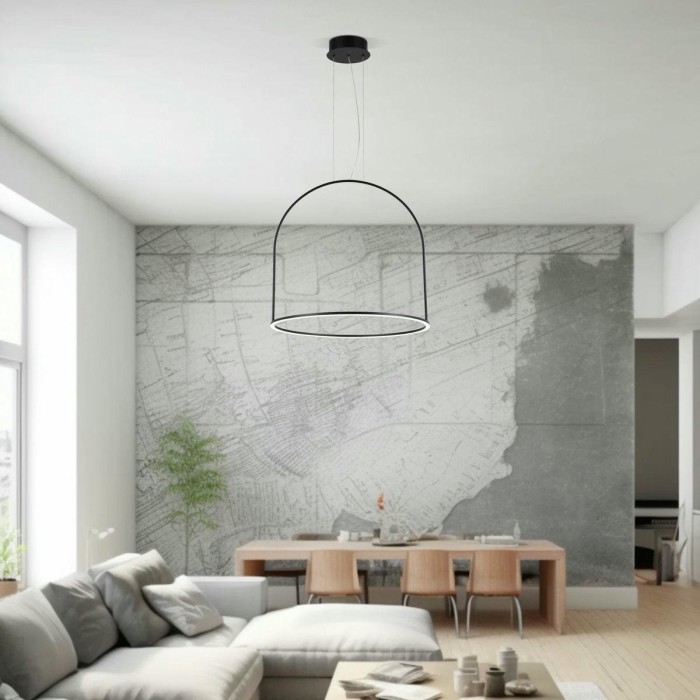 Подвесной светодиодный светильник Eurosvet Over 90323/1 черный