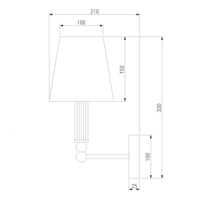 Бра Eurosvet 60145/1 хром