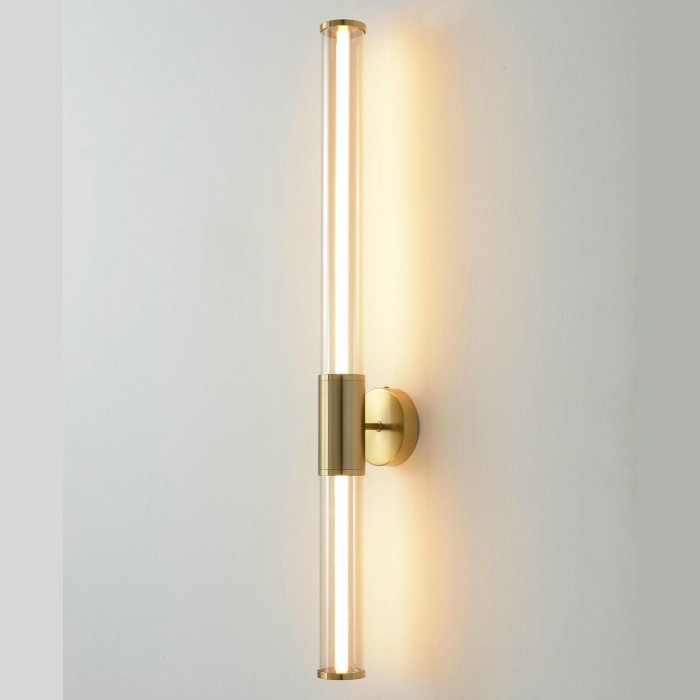Настенный светодиодный светильник Crystal Lux Lineup AP18W Led Brass