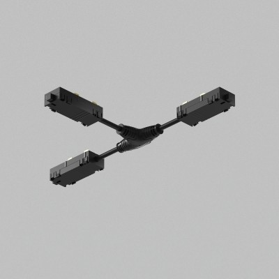 Коннектор Т-образный Denkirs Smart Hide TR2115-BK