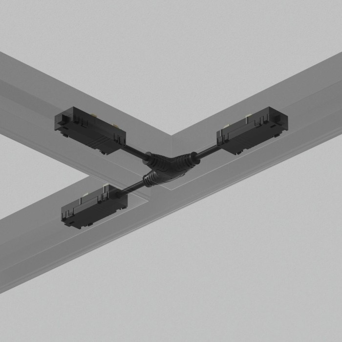 Коннектор Т-образный Denkirs Smart Hide TR2115-BK