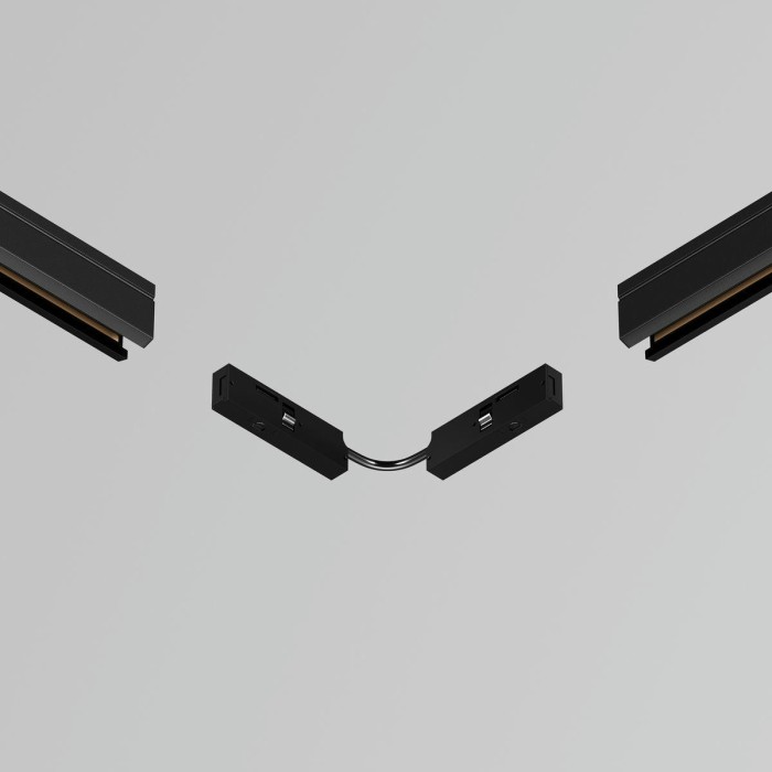 Коннектор питания гибкий Maytoni Technical Levity TRA184CPC-1B-7.5