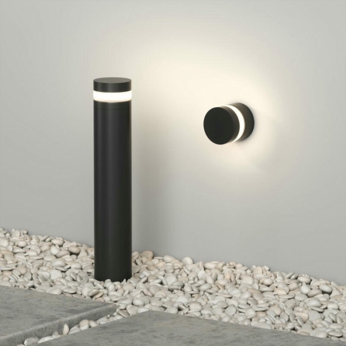 Уличный настенный светодиодный светильник DENKIRS VEGA DK9810-BK