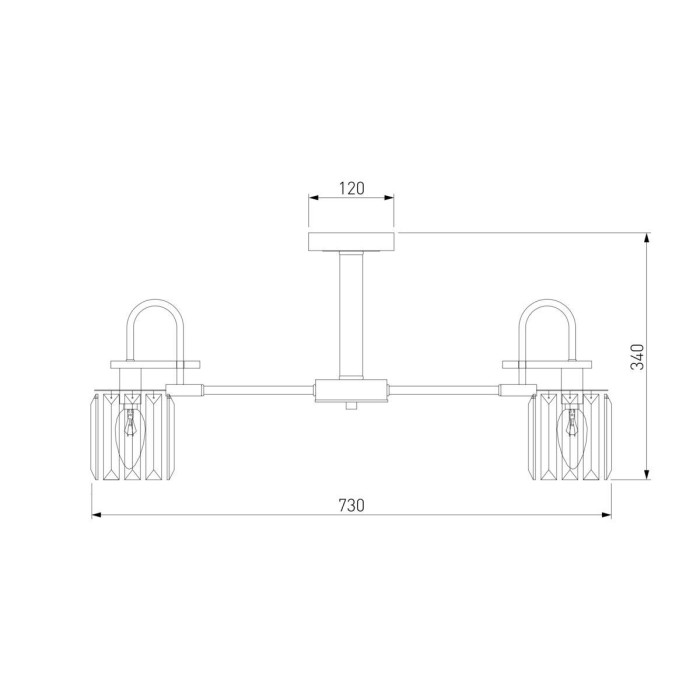 Потолочная люстра Eurosvet Tenia 70090/8 графит