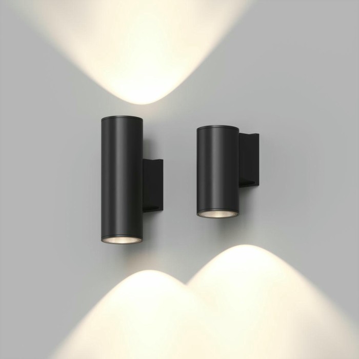 Уличный настенный светильник Denkirs Borg DK9820-BK