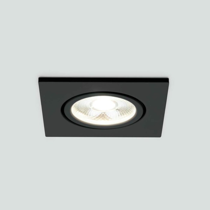 Встраиваемый светодиодный светильник Elektrostandard 15273/LED черный a056033