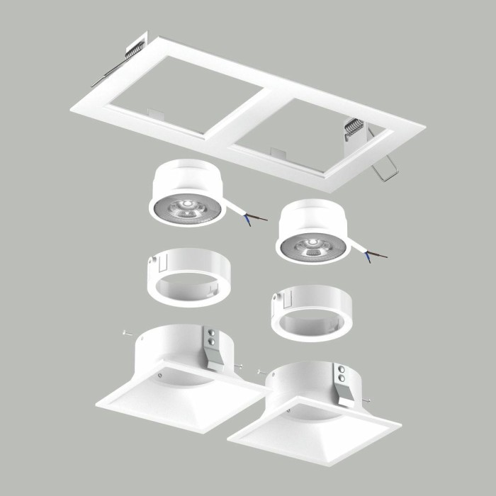 Комплект со светильником Lightstar Domino Quadro (214526+214506+214506+214006+214006) D5260606WMOD