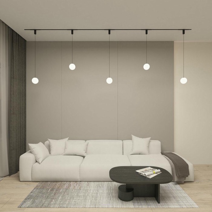 Трековый светодиодный светильник Denkirs Smart Moon DK8052-BK