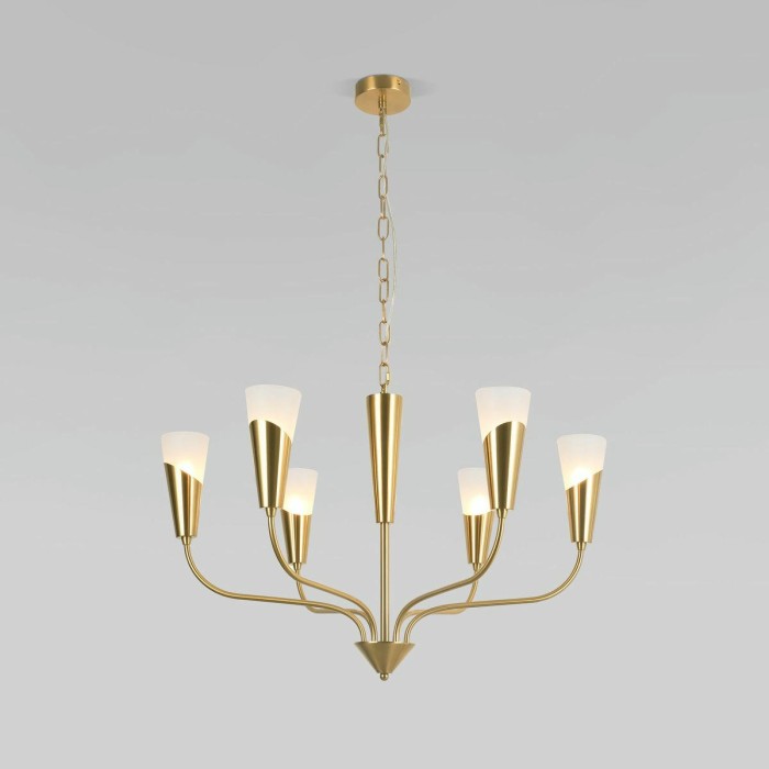 Подвесная люстра Eurosvet Rhyton 60167/6 латунь