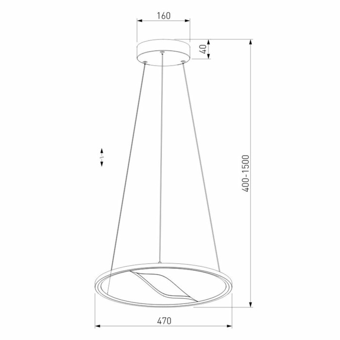 Подвесной светодиодный светильник Eurosvet Occhio 40026/1 LED серый