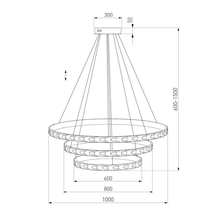 Светодиодный светильник Eurosvet с пультом управления 90163/3 сатин-никель