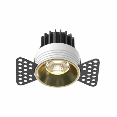 Встраиваемый светодиодный светильник Maytoni Round DL058-7W4K-TRS-BS