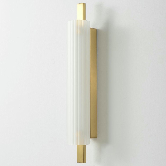 Настенный светодиодный светильник Crystal Lux Tunnel AP10 Led Brass