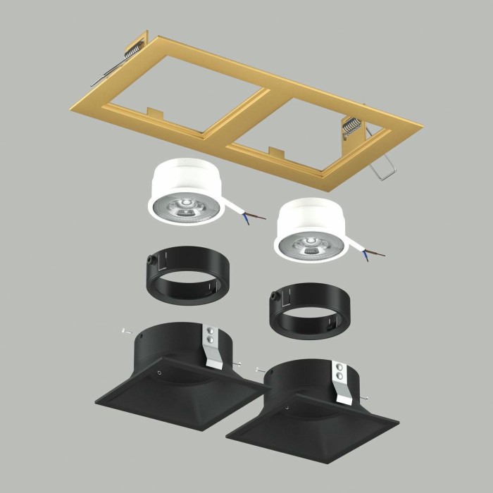 Комплект со светильником Lightstar Domino Quadro (214523+214507+214507+214007+214007) D5230707BMOD