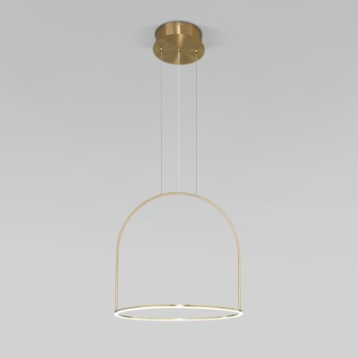 Подвесной светодиодный светильник Eurosvet Over 90322/1 латунь