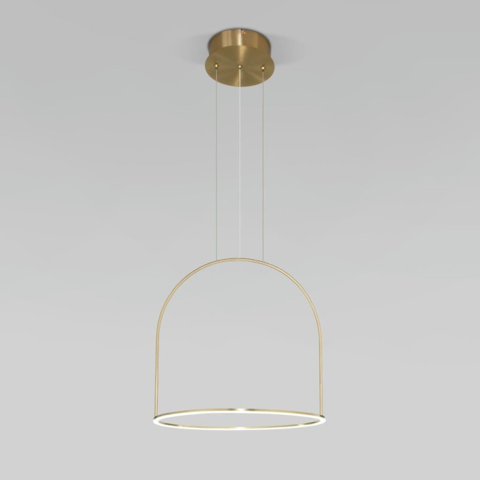 Подвесной светодиодный светильник Eurosvet Over 90322/1 латунь