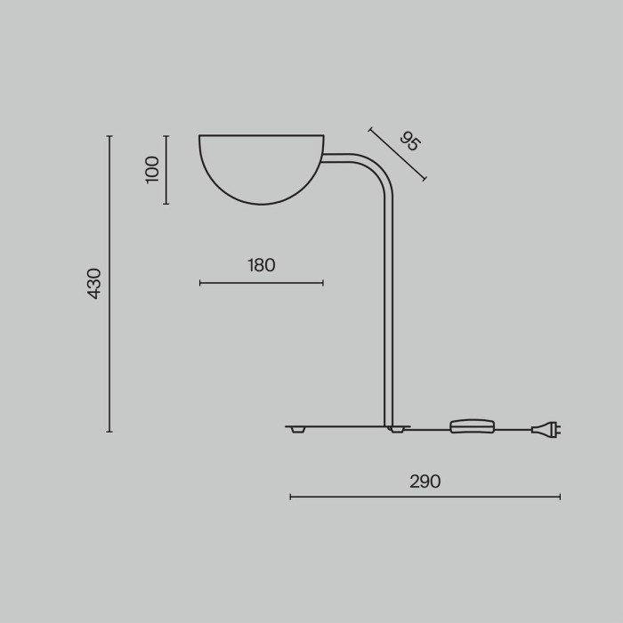 Настольная лампа Maytoni Technical Mollis MOD126TL-01B