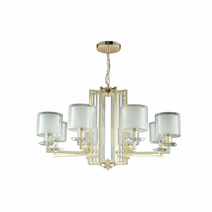 Подвесная люстра Crystal Lux Nicolas SP-PL8 Gold/White