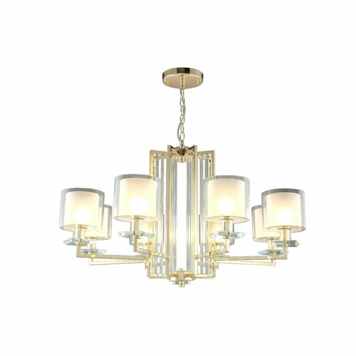 Подвесная люстра Crystal Lux Nicolas SP-PL8 Gold/White