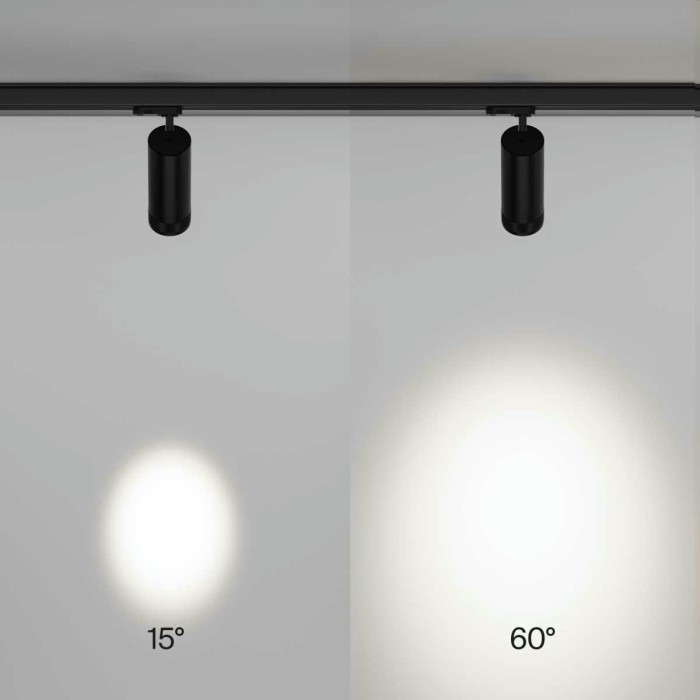 Трековый светодиодный светильник Maytoni Technical Focus Zoom TR198-3-20W4K-Z-B