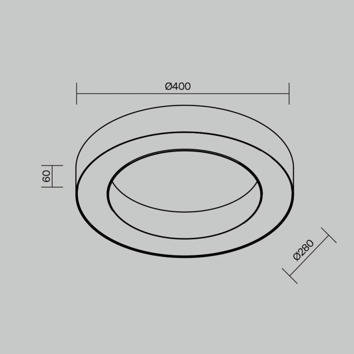 Потолочный светодиодный светильник Maytoni Technical Ceiling Lua C093CL-36W4K-B