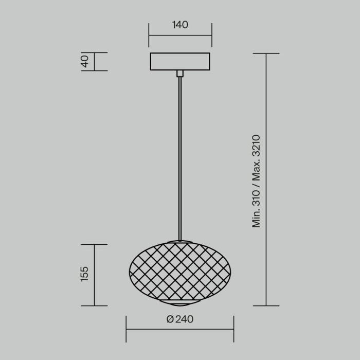 Подвесной светильник Maytoni MOD397PL-L10B3K