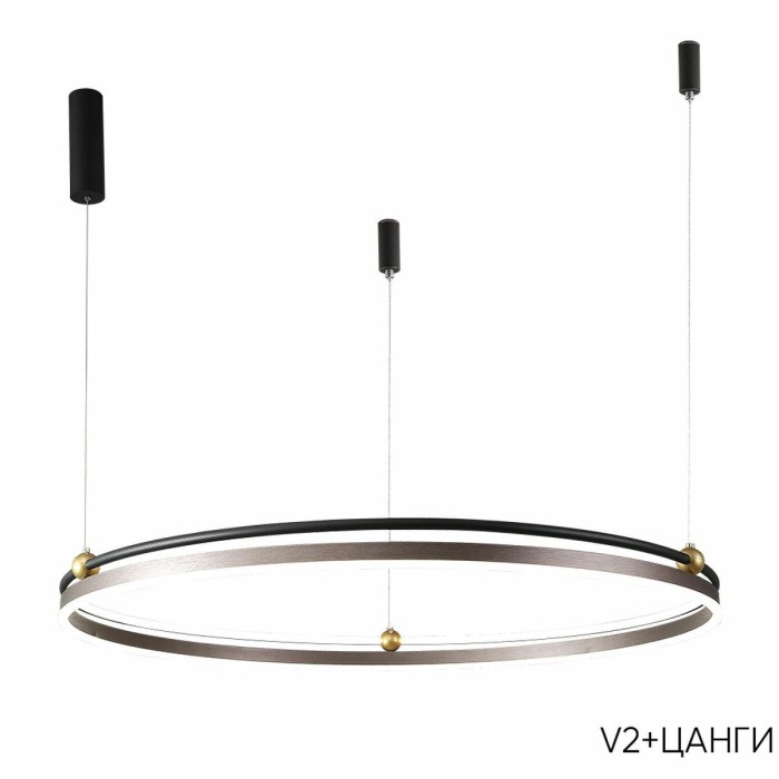 Подвесной светодиодный светильник Crystal Lux Fernando SP88W Led Coffee/Black