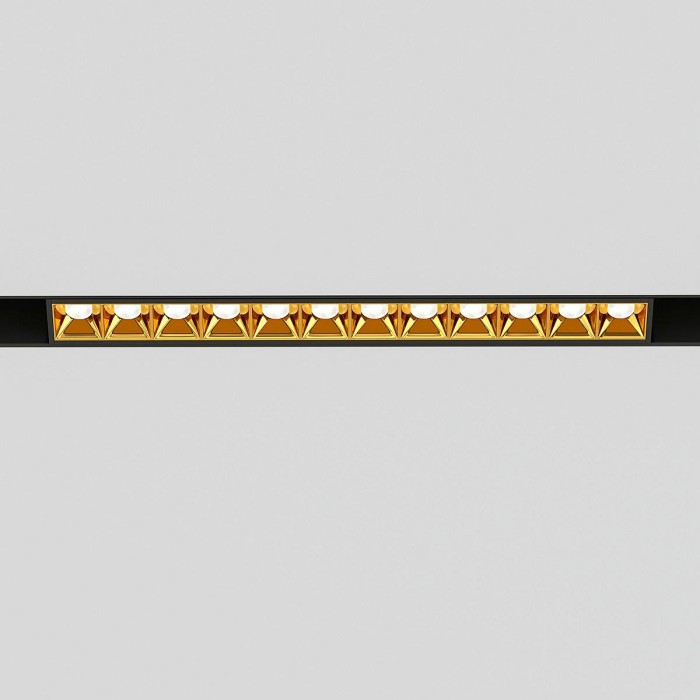 Трековый светодиодный светильник Elektrostandard Slim Magnetic Artas 85103/01 черный/золото a064529