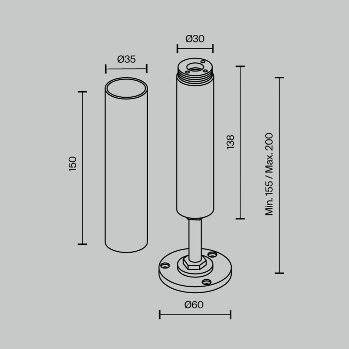 Аксессуар Maytoni Technical CA025BA-B