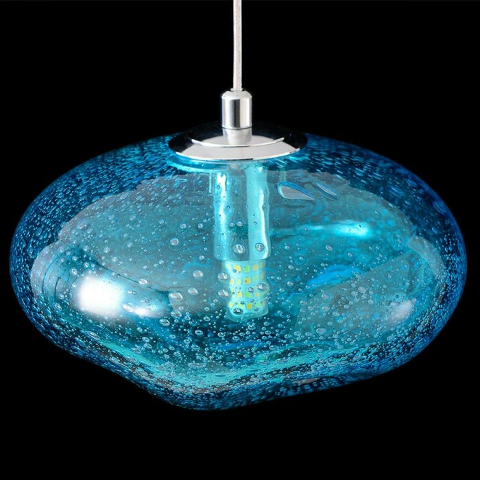 Светильник подвесной Crystal Lux FORMLESS SP1 BLUE
