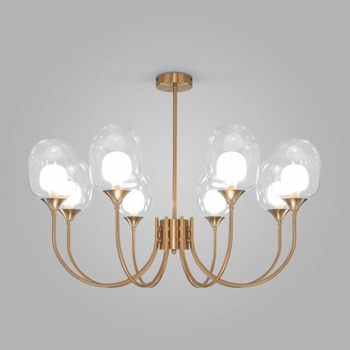 Подвесная люстра Eurosvet Spritz 70217/8 латунь