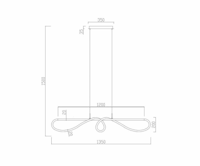 Подвесной светодиодный светильник Kink Light Далия 08041,20(3000K)