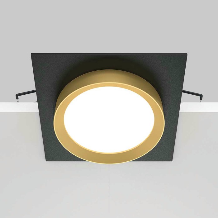 Встраиваемый светильник Maytoni Hoop DL086-GX53-SQ-BG