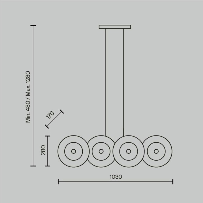 Подвесной светильник Maytoni Aster MOD007PL-08G1