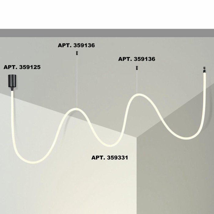 Подвесной светодиодный светильник Novotech Ramo Konst 359331