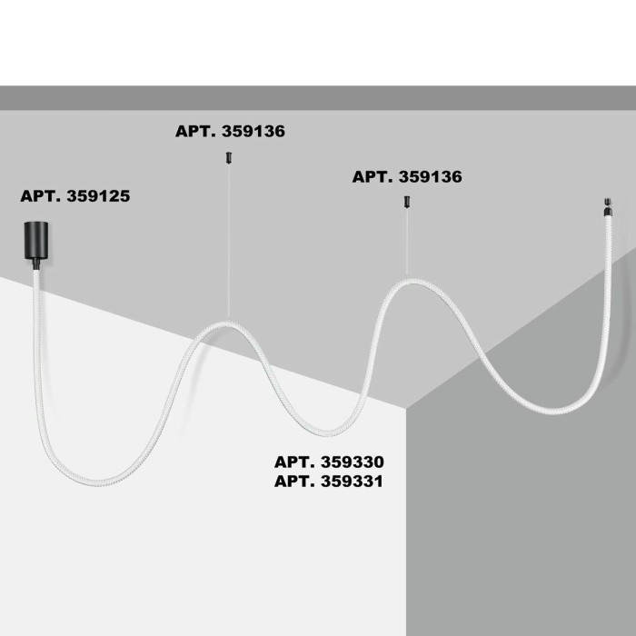 Подвесной светодиодный светильник Novotech Ramo Konst 359331