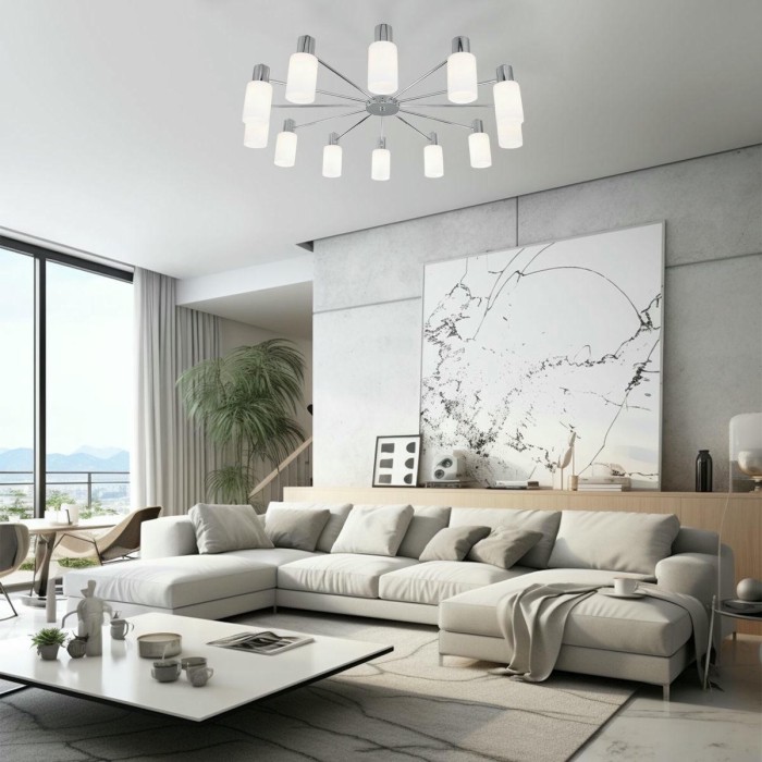 Потолочная люстра Eurosvet Vegga 70160/12 хром Smart