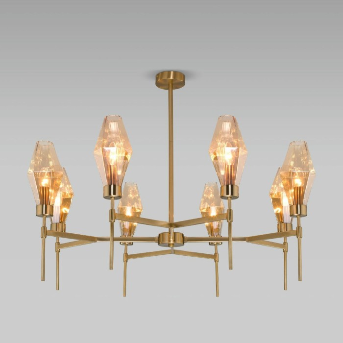 Потолочная люстра Eurosvet Prism 60143/8 латунь