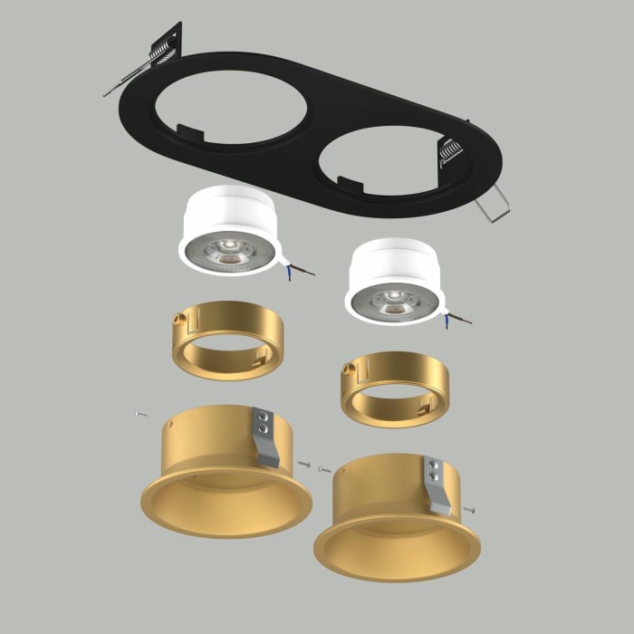 Комплект со светильником Lightstar Domino Round (214657+214603+214603+214003+214003) D6570303GMOD